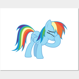 Rainbow Dash facehoof Posters and Art